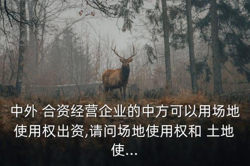 中外 合資經(jīng)營企業(yè)的中方可以用場(chǎng)地使用權(quán)出資,請(qǐng)問場(chǎng)地使用權(quán)和 土地使...