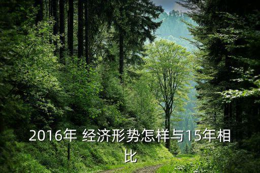 2016中國經濟更差