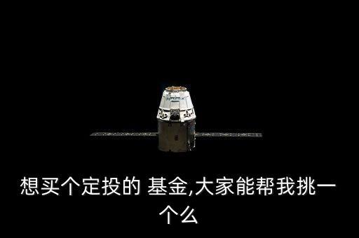 想買(mǎi)個(gè)定投的 基金,大家能幫我挑一個(gè)么