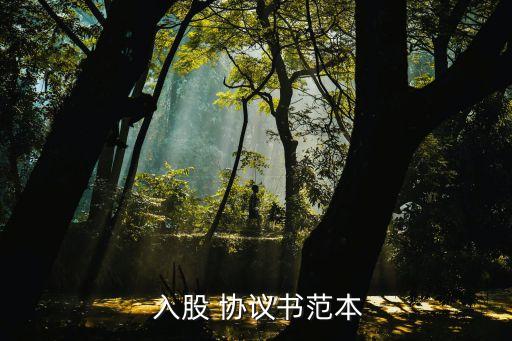  入股 協(xié)議書(shū)范本
