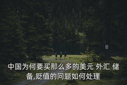 中國(guó)為何要買那么多的美元 外匯 儲(chǔ)備,貶值的問題如何處理