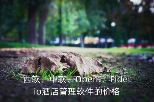 西軟、中軟、Opera、Fidelio酒店管理軟件的價格