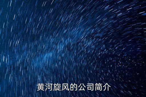  黃河旋風(fēng)的公司簡介
