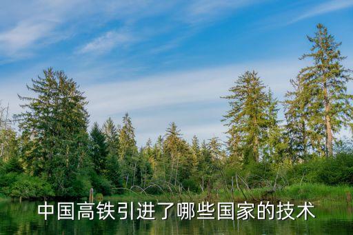 中國高鐵引進了哪些國家的技術(shù)