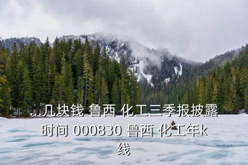 ...幾塊錢(qián) 魯西 化工三季報(bào)披露時(shí)間 000830 魯西 化工年k線(xiàn)