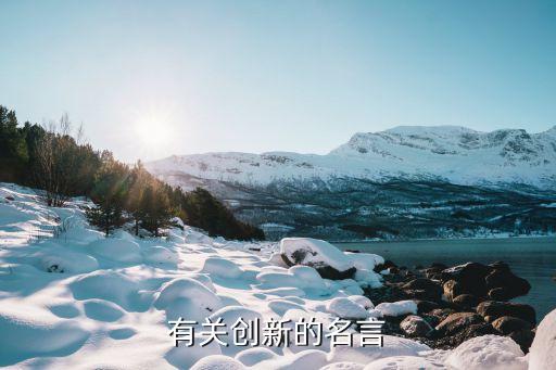 有關創(chuàng)新的名言