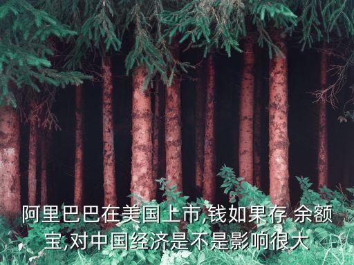 阿里巴巴在美國上市,錢如果存 余額寶,對(duì)中國經(jīng)濟(jì)是不是影響很大