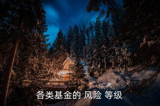 各類基金的 風(fēng)險 等級