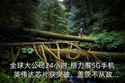 全球大公司24小時(shí):格力推5G手機(jī)、英偉達(dá)芯片獲突破、蓋茨不從政…