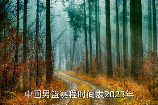中國男籃賽程時(shí)間表2023年