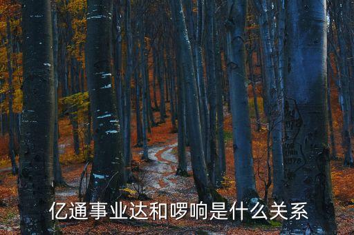  億通事業(yè)達和啰響是什么關(guān)系