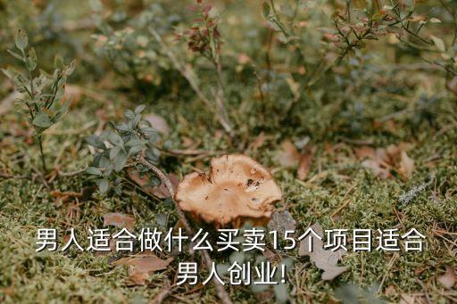  男人適合做什么買(mǎi)賣(mài)15個(gè)項(xiàng)目適合 男人創(chuàng)業(yè)!