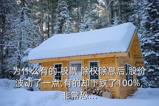 為什么有的 股票 除權(quán)除息后,股價(jià)波動(dòng)了一點(diǎn),有的卻下跌了100%,非?？?..