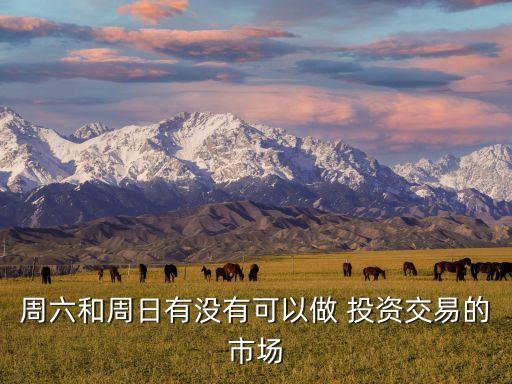 周六和周日有沒有可以做 投資交易的市場