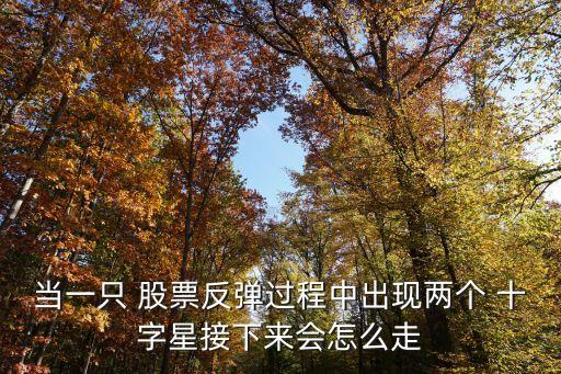當(dāng)一只 股票反彈過程中出現(xiàn)兩個(gè) 十字星接下來會(huì)怎么走