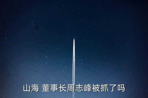 山海 董事長(zhǎng)周志峰被抓了嗎