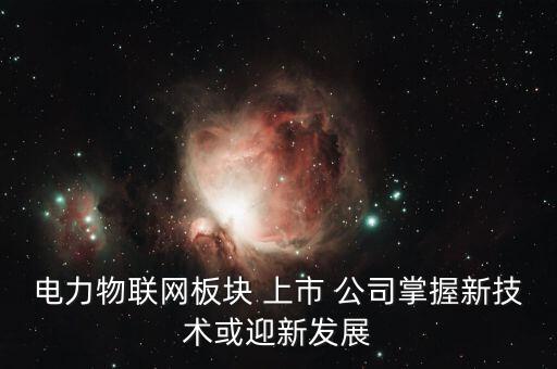 電力物聯(lián)網(wǎng)板塊 上市 公司掌握新技術或迎新發(fā)展