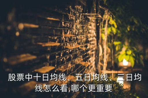  股票中十日均線、五日均線、三日均線怎么看,哪個更重要