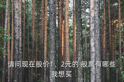 請(qǐng)問(wèn)現(xiàn)在股價(jià)1、2元的 股票有哪些我想買(mǎi)
