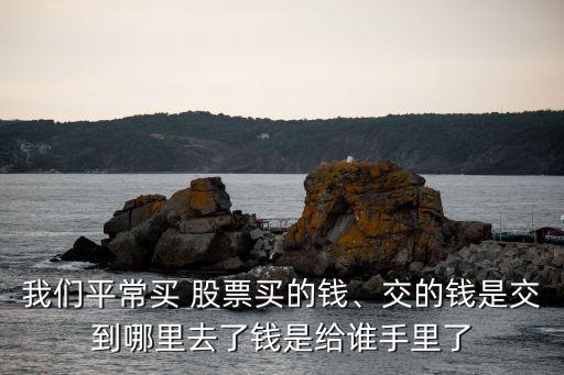 我們平常買 股票買的錢、交的錢是交到哪里去了錢是給誰手里了