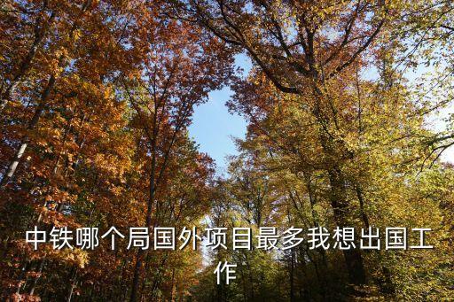  中鐵哪個(gè)局國外項(xiàng)目最多我想出國工作