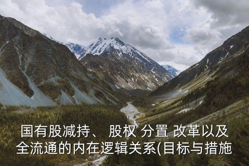 國(guó)有股減持、 股權(quán) 分置 改革以及全流通的內(nèi)在邏輯關(guān)系(目標(biāo)與措施