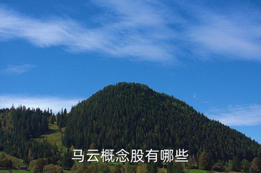 馬云概念股有哪些