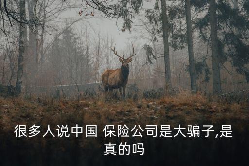 很多人說(shuō)中國(guó) 保險(xiǎn)公司是大騙子,是真的嗎