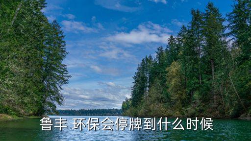  魯豐 環(huán)保會停牌到什么時(shí)候