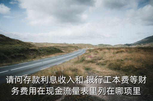 請問存款利息收入和 銀行工本費(fèi)等財(cái)務(wù)費(fèi)用在現(xiàn)金流量表里列在哪項(xiàng)里