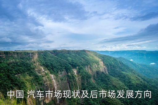 中國 汽車市場(chǎng)現(xiàn)狀及后市場(chǎng)發(fā)展方向
