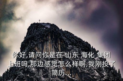 你好,請問你是在 山東 ?；?集團上班嗎,那邊感覺怎么樣啊,我剛投了簡歷...