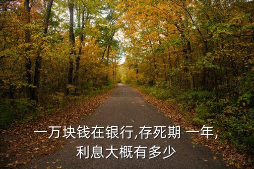  一萬(wàn)塊錢在銀行,存死期 一年, 利息大概有多少