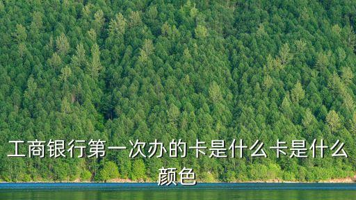工商銀行第一次辦的卡是什么卡是什么顏色