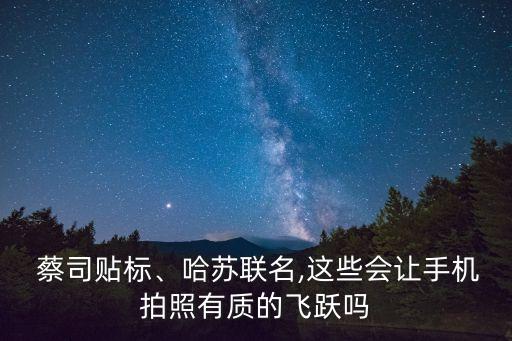  蔡司貼標(biāo)、哈蘇聯(lián)名,這些會讓手機拍照有質(zhì)的飛躍嗎