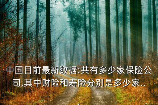 中國目前最新數(shù)據(jù):共有多少家保險(xiǎn)公司,其中財(cái)險(xiǎn)和壽險(xiǎn)分別是多少家...