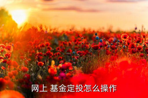 網上 基金定投怎么操作
