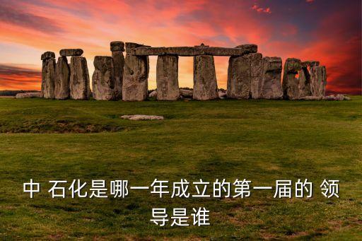 中 石化是哪一年成立的第一屆的 領(lǐng)導(dǎo)是誰