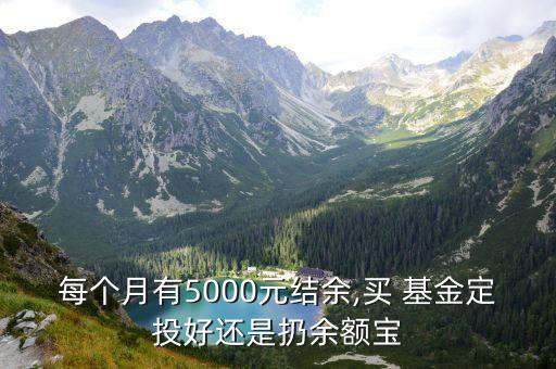 每個月有5000元結余,買 基金定投好還是扔余額寶