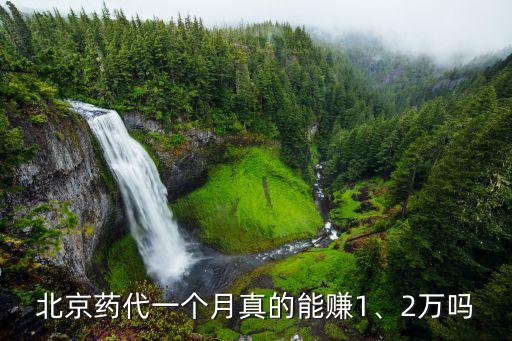 北京藥代一個(gè)月真的能賺1、2萬(wàn)嗎