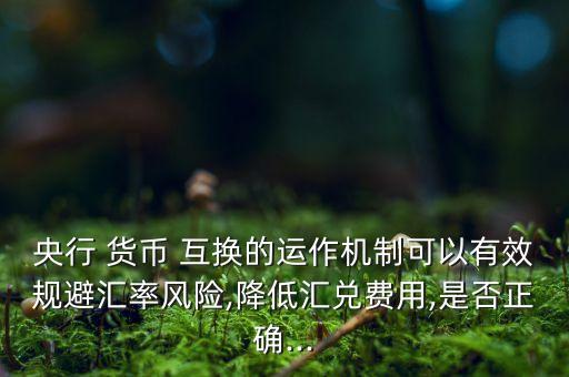 中國(guó)對(duì)外貨幣互換會(huì)虧錢(qián)么