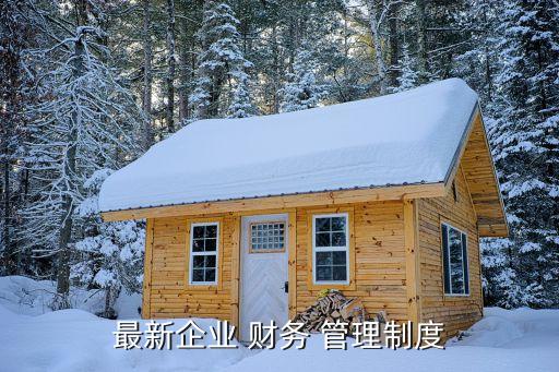 最新企業(yè) 財務(wù) 管理制度