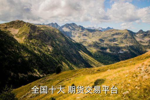 全國(guó)十大 期貨交易平臺(tái)