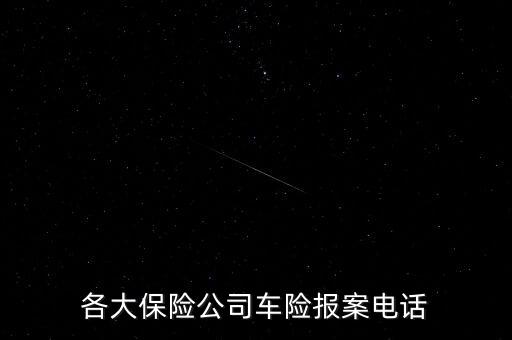 各大保險(xiǎn)公司車險(xiǎn)報(bào)案電話