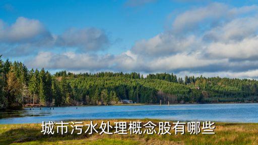 城市污水處理概念股有哪些
