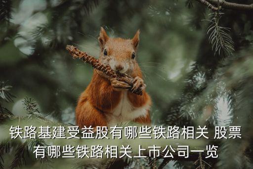 鐵路基建受益股有哪些鐵路相關 股票有哪些鐵路相關上市公司一覽