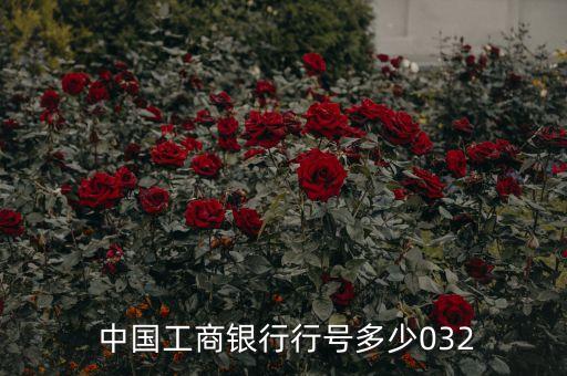  中國工商銀行行號(hào)多少032