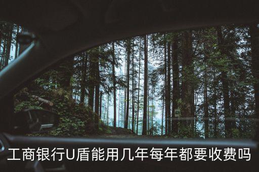 工商銀行U盾能用幾年每年都要收費嗎
