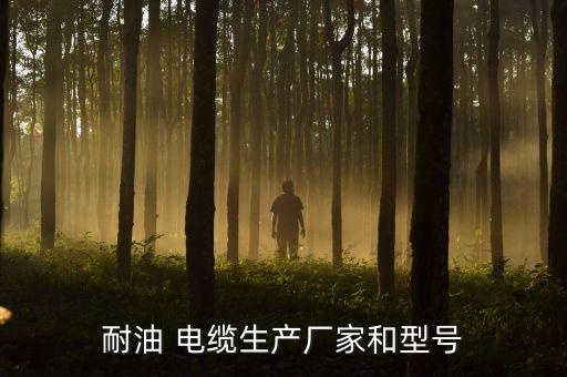 耐油 電纜生產廠家和型號