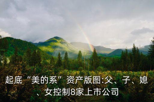 起底“美的系”資產(chǎn)版圖:父、子、媳、女控制8家上市公司